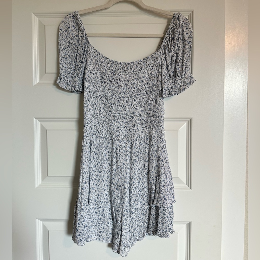 Altar'd State Blue and White Romper - Picture 2 of 3